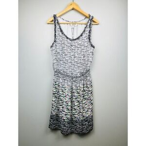Studio M Carine Sailboat Dress L NWT Black White Nautical Coastal Grandma